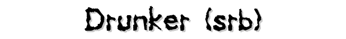 Drunker (sRB) font